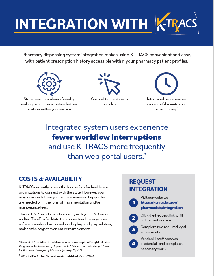 Integration with K-TRACS Fact Sheet